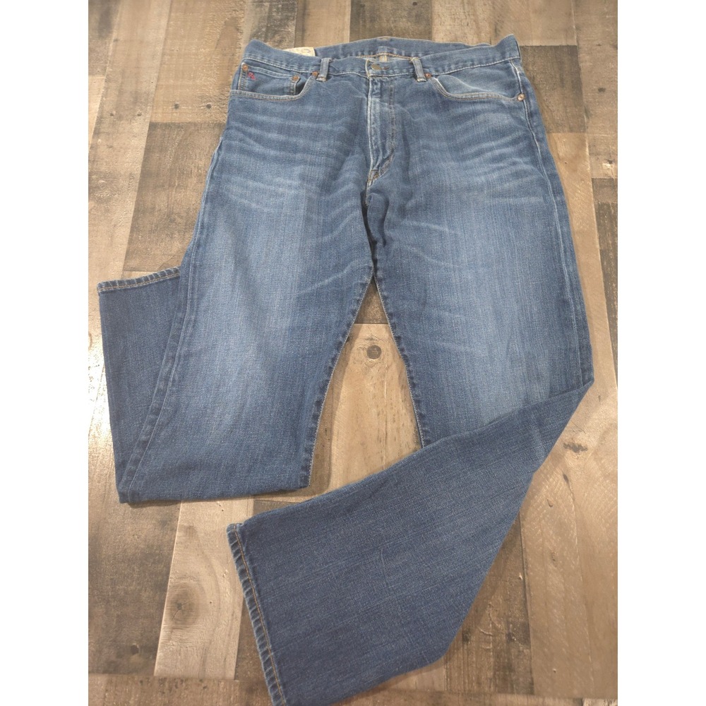 Polo Ralph Lauren Thompson Relaxed Jeans 36x34 Medium Wash Straight Denim